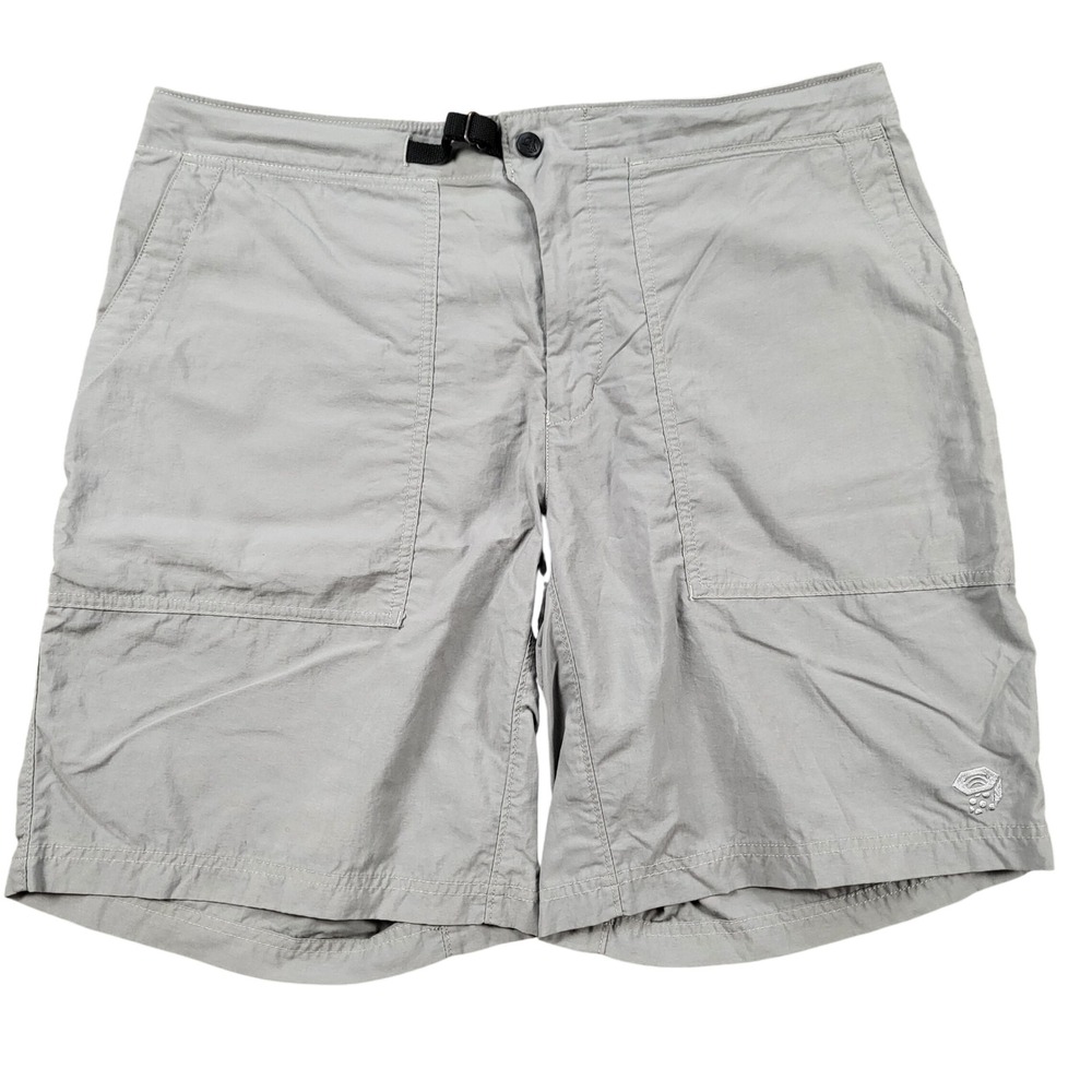 Mountain Hardwear Mens Basin Trek Shorts Grey OM1880 Large Nylon Hiking Gorpcore